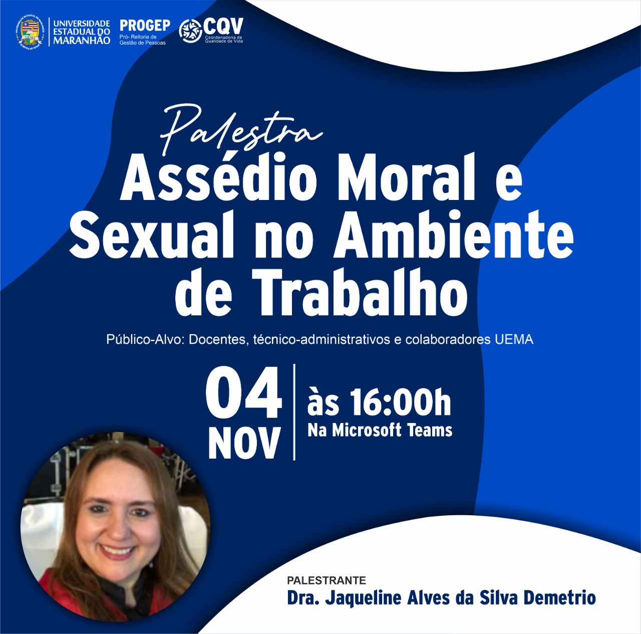 Se inscreva na palestra ‘Assédio moral e sexual no ambiente de trabalho’