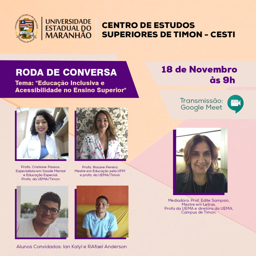 NAU do Campus Timon realiza roda de conversa sobre “Educação Inclusiva e acessibilidade no Ensino Superior”.