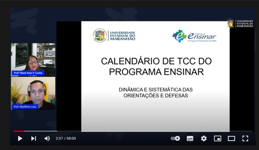 Programa Ensinar apresenta calendário de orientação de TCC para os polos 2018