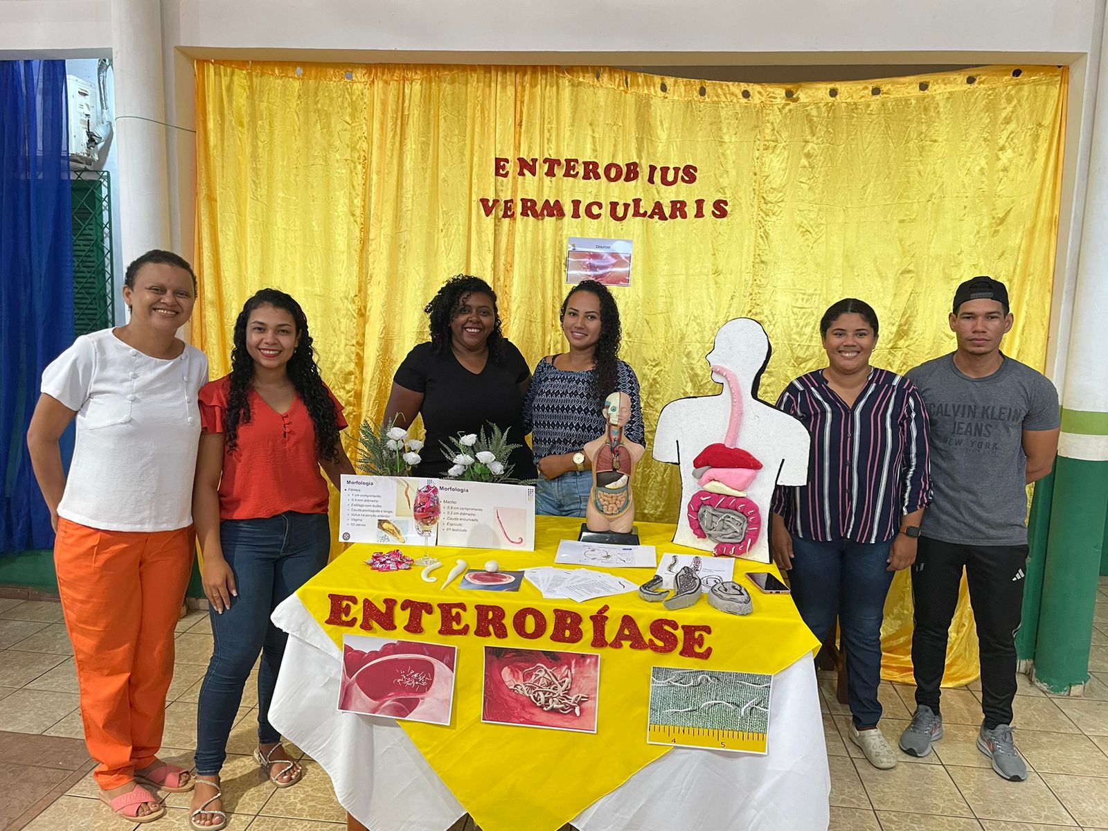 Alunos de Ciências Biológicas do Polo Paraibano realizam exposição sobre parasitos causadores de Helmintíases