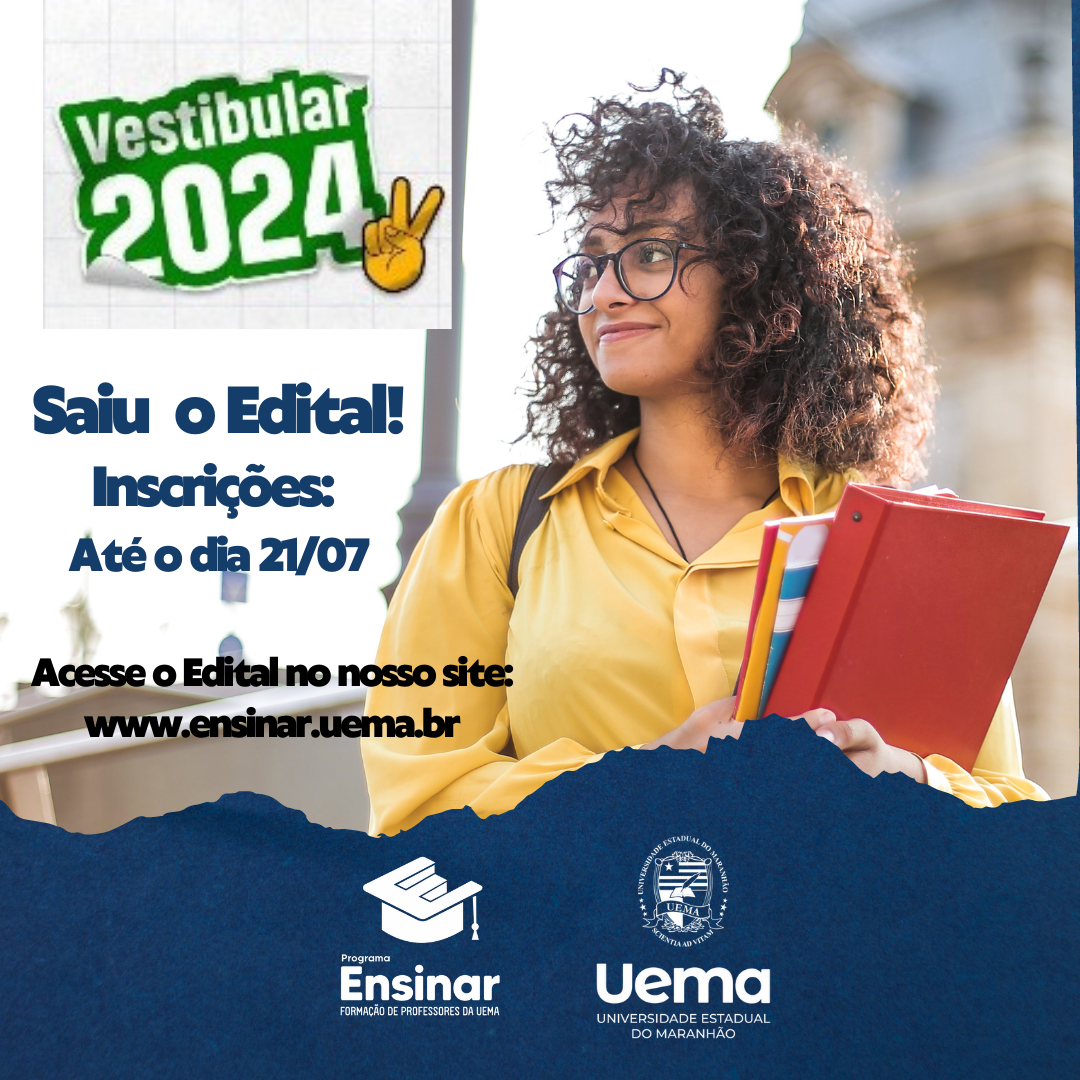 Inscrições abertas para o Vestibular 2024 do Programa Ensinar de Formação de Professores