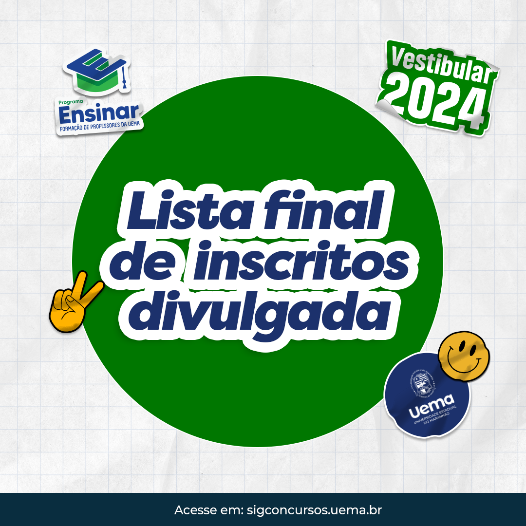 Saiu a relação definitiva do Vestibular ENSINAR 2024