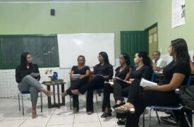 Alunas de Pedagogia do Polo Nova Olinda do Maranhão discutem Filosofia Política durante Café Filosófico
