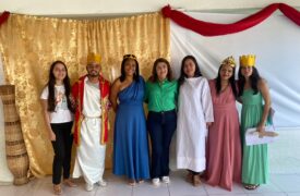 Alunos de Letras do Polo Mata Roma encenaram clássicos da Tragédia e Comédia Grega
