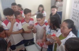 Alunos de Ciências Biológicas do Polo Apicum-Açu realizam atividade educativa sobre sustentabilidade