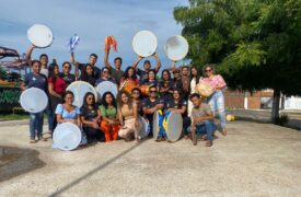 Alunos de Pedagogia do Polo Carutapera vivenciam a cultura do Bumba Meu Boi e produzem livro didático