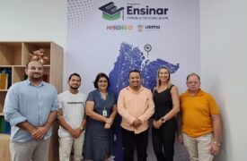 Coordenação Geral do Programa Ensinar  recebe visita do Prefeito de Anapurus para discutir fortalecimento da formação de professores