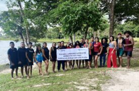 Alunos de Química do Polo Turiaçu têm aula de campo sobre Didática no Rio Paxiba