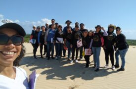 Alunos de Geografia do Polo Água Doce do Maranhão realizam atividade de campo em Planície Costeira no município de Tutóia