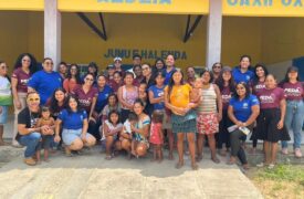 Aula de campo sobre currículo promove imersão cultural e diálogo com comunidade indígena no Polo Nova Olinda do Maranhão