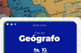 Homenagem do Prof. Dr. Ademir Terra, Diretor do Curso de Geografia Ensinar, pelo Dia do Geógrafo